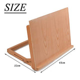 Art Adjustable Wood Desk Table Easel, Drawing & Sketching Board with Strong Support 30-60 Degree Free Adjustable Angle Premium Beechwood Art Easel for Artists , 16 1/2 Inches by 12 1/8 Inches