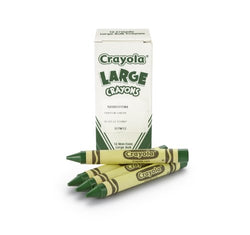 Crayola Large Crayons, Green; Art Tools; 12 ct. Bulk Crayons; Bright, Bold Color