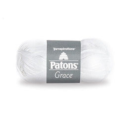 Patons Grace  Yarn, 1.75 oz, Snow, 1 Ball