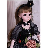 Xin Yan 1/3 Sd Bjd Dolls Fashion Dolls 23.8 Inch Ball Jointed Doll DIY Toys with Full Set Clothes Shoes Wig Makeup, Best Gift for Girls-Lori