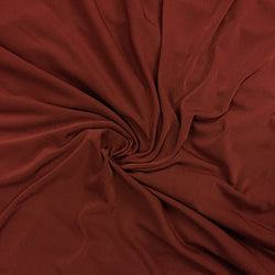 ITY Fabric Polyester Lycra Knit Jersey 2 Way Spandex Stretch 58" Wide By the yard (10 Yard, Burnt