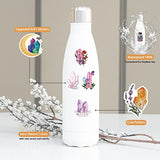 50 Pcs Crystal Stickers Pack, Aesthetic Vinyl Waterproof Stickers for Water Bottle, Laptop, MacBook, Phone, Hydro Flask