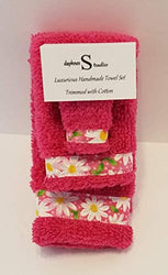 Doll House Towel Set in Pink Terry