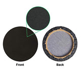 6 Pack Round Pre-Stretched Canvas, 3 Size Primed Canvas Boards for Painting, Artist Canvas Stretched Boards for Students Artist Hobby Painters Beginners Oil Painting, Black