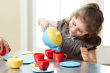 Green Toys Tea Set, Blue/Red/Yellow