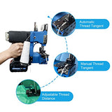 Cordless Bag Sewing Machine, AN ANEWSIR Handheld Bag Closing Machine, 2s/bag Bag Sewer Machine Portable 7.5Lbs Automatic Woven/Fabric/Leather/Paper Bag Closer Packing Machine 2600W Rechargeable Lithium Battery
