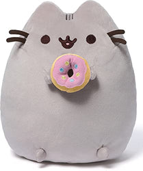 GUND Pusheen Snackables Donut Plush Stuffed Animal Cat, 9.5"