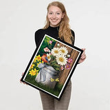 Diamond Painting Kits, 5D DIY Flowers Diamond Painting for Adults Kids 15.8x11.8 inch Full Drill Diamond Art Kits by Number Kit for Gift & Home Decor (Kettle Flowers)
