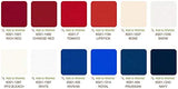 Robert Kaufman Kona Cotton Solids Patriotic Roll Up 2.5" Precut Cotton Fabric Quilting Strips Jelly