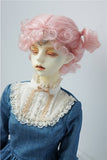 JD269 8-9inch 21-23CM Twins Bowl updo mohair doll wig 1/3 SD BJD wigs (pink)