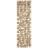 Empire Art Direct Textured, Hand Painted Primo Mixed Media Wood Sculpture, Decor,Ready to Hang,Living Room, Bedroom ＆ Office 3D Wall Art, 72 in. x 3.4 in. x 22 in, Tan