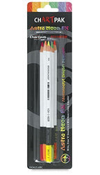 Set of 6 Koh-I-Noor Chartpak Astra Neon FX Colored Pencils by Koh-I-Noor