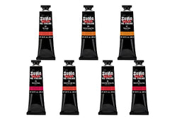 SoHo Urban Artist Oil Color Paint Color Set of 7 - Best Valued Oil Colors for Painting and Artists with Excellent Pigment Load for Brilliant Color - [ Reds - 50ml Tubes]
