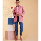 Simplicity Misses' Jacket Sewing Pattern Kit, Code S9468, Sizes 16-18-20-22-24, Multicolor