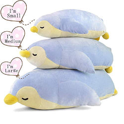 sunyou Cute Penguin Soft Plush Pillow - Animal Stuffed Toy 19.7x11.9x7.1 inch for Women On