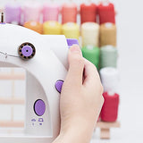 HAITRAL Portable Sewing Machine Adjustable 2-Speed Double Thread Electric Crafting Mending