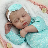 WOOROY Realistic Reborn Baby Dolls - 20 Inch Lifelike Newborn Baby Doll Girl Real Life Baby Dolls Sleeping Soft Weighted Reborn Doll Gift Toys for 3+ Years