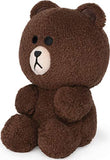 GUND Line Friends Brown Seated Plush Stuffed Animal Bear, Brown, 7"