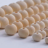 500pcs Natural Wood Beads,Unfinished Loose Wood Beads Crafts, Suitable for Home and Holiday Decor, DIY Jewelry Making 6 Sizes (150 x 8mm, 100 x 10mm, 100 x 12mm, 50 x 14mm, 50 x 16mm, 50 x 20mm)