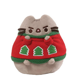 GUND Pusheen Sweater Holiday Stuffed Animal Cat Plush, 4.5"