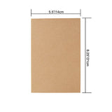 TWONE Travel Journal Set With 6 Notebook Journals for Travelers - Kraft Brown Soft Cover - A5 Size - 210 mm x 140 mm - 60 Lined Pages/ 30 Sheets