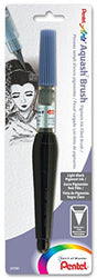 Pentel Arts Aquash Pigment Ink Brush, Light Black Ink, Pack of 1 (FRHMNBPA)