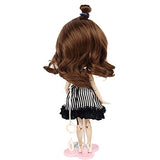 AIDOLLA Doll Wig Hairpiece Curly Hair 24-25cm for 1/6 Blyth Dolls Wigs Brick Dolls Accessories