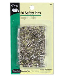 Dritz Safety Pins-Sizes 00 To 3 50/Pkg