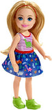 Barbie Club Chelsea Doll, 6-inch Blonde with Dinosaur-Themed Look,  (GMR96)