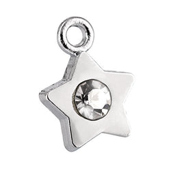 M305-E New Arrival Cute 20 pcs Crystal Tiny Star Charms Pendants