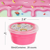 20pack Butter Slime Kit for Girl Boys, Party Favors, Stress Relief Toy, Stocking Stuffers for Kids 6 7 8 9 10 11 12 Years Old