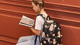 School Backpack for Teen Girls Bookbags Elementary High School Floral Laptop Bags Women Travel Daypacks (Black flower)