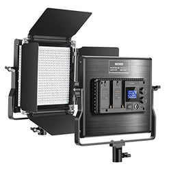 Neewer Upgraded 660 LED Video Light, Dimmable Bi-Color 3200K~5600K CRI 96+ LED Panel Light with LCD Screen, U-Mount Bracket and Barndoor for Studio Photography, YouTube Video Shooting (NL660S)