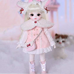 HGCY BJD Doll 1/6 SD Dolls 12 Inch Ball Jointed Doll DIY Toys with Full Set Clothes Shoes Wig Makeup, Best Gift for Girls, Can Be Used for Collections, Gifts, Children's Toys