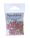 Buttons Galore Sparkletz Barefoot Beach- Clear Acrylic Gems, Sequins, Flat Back Pearls - 3 Packs 36