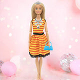 SOTOGO 110 Pieces Doll Clothes and Accessories for 11.5 Inch Girl Doll Include 20 Pieces Handmade Doll Grown Outfits Fashion Party Dresses, 90 Pieces Different Doll Accessories and Storage Bag