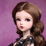 SISON BENNE 1/3 BJD Doll 24 Inch 18 Ball Jointed SD Dolls DIY Toys with Full Set Clothes Shoes Wig Face Makeup, Best Xmas Gift (12#)
