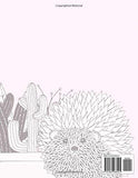Hedgehog Coloring Book: Adults Coloring Book Easy Stress Relieving Unique Design
