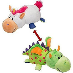 FlipaZoo The 16 Pillow with 2 Sides of Fun for Everyone - Each Huggable Character is Two