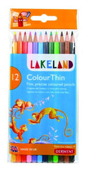Derwent Colored Pencils, Lakeland, Colorthin, 2.9mm Core, Wallet, 12 Count (0700077)