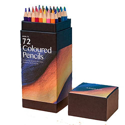 Muousco Coloured Pencils for Drawing Pencil Set 72 Wooden Lead Pencil Oil Drawing Set Professional School Art Supplies