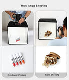 Goottan Photo Studio Light Box, 12"x12" Professional Photo Shooting Tent Box Lighting Kit with 120 LED Lights and 6 Backdrops, Portable Light Box Photography for Small Items