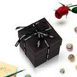 Creative Explosion Gift Box,Creative DIY Handmade Surprise Explosion Gift Box Love Memory,as Birthday Gift, Wedding or Valentine's Day Surprise Box (Black)