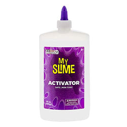 My Slime Activator Solution 16 Ounce Bottle - Make Your Own Slime, Just Add Glue - Kid Safe, Non-Toxic - Replaces Borax, Baking Soda, Contact Lens Solution - Activating Making PVA School Glue Slime