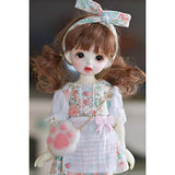 HMANE BJD Doll Clothes, Floral Printed Dress for 1/6 BJD Dolls (No Doll)