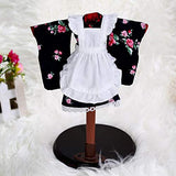 SM SunniMix 1/6 BJD Doll Costume Floral Kimono Dress with Apron for LUTS MSD for Dollfie Doll Cosplay Outfit Lolita Style Complete Look