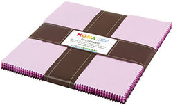 Studio RK Kona Cotton Solids Fancy Floral Ten Squares 42 10-inch Squares Layer Cake Robert