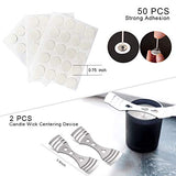 Candle Making Kit, DIY Candles Craft Tools,1pc Candle Make Pouring Pot,50pcs Candle Wicks, 50pcs Candle Wicks Sticker and 2pcs 3-Hole Candle Wicks Holder