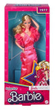 Barbie Signature 1977 Superstar Barbie Classic Doll Reproduction (Blonde) with Twisting Waist & Legs, Pink Dress & Boa, Gift for Collectors