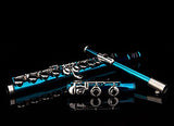 Glory Closed Hole C Flute With Case, Tuning Rod and Cloth,Joint Grease and Gloves,Sea Blue-More Colors available,Click to see more colors